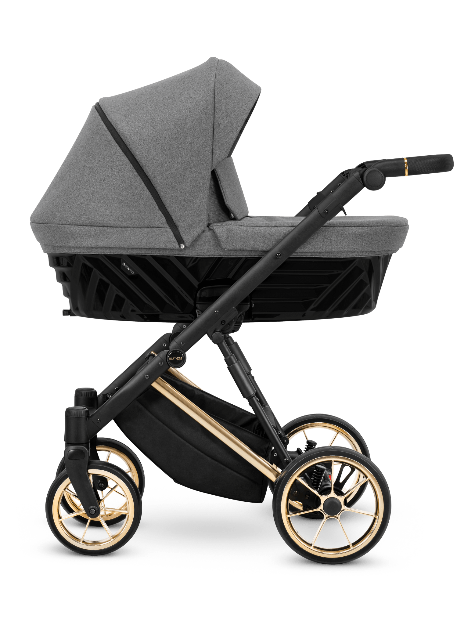 Passeggino Ivento 3in1 Kunert Grigio Grafite – Navicella, Seduta e Seggiolino Auto - universo del bambino