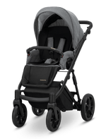Passeggino Ivento 3in1 Kunert Grigio Grafite – Navicella, Seduta e Seggiolino Auto - universo del bambino