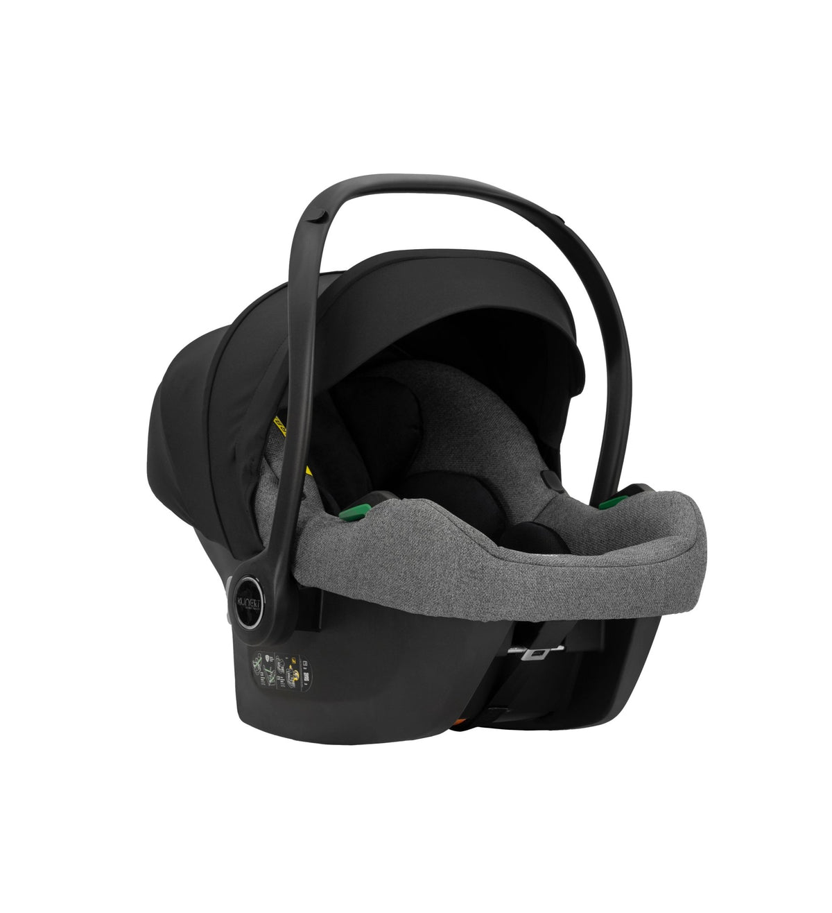 Passeggino Ivento 3in1 Kunert Grigio Grafite – Navicella, Seduta e Seggiolino Auto - universo del bambino