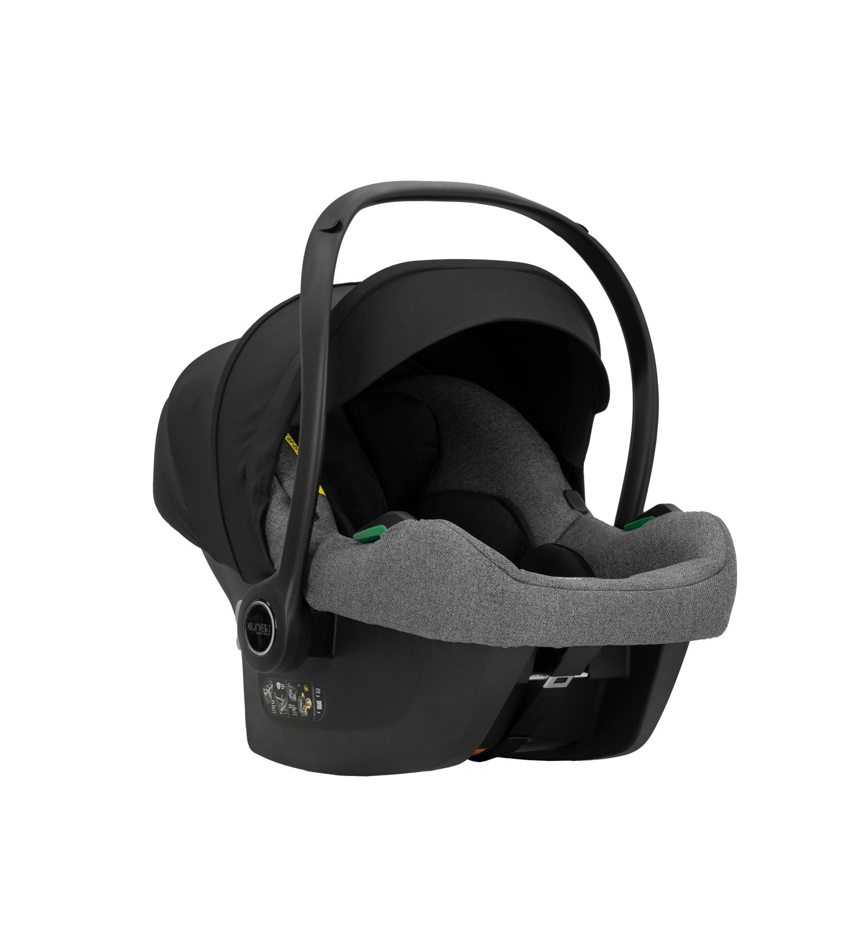 Passeggino Ivento 3in1 Kunert Grigio Grafite – Navicella, Seduta e Seggiolino Auto - universo del bambino