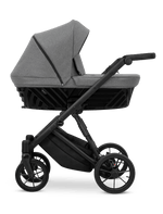Passeggino Ivento 3in1 Kunert Grigio Grafite – Navicella, Seduta e Seggiolino Auto - universo del bambino