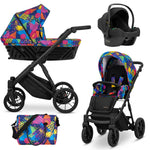 Passeggino Ivento 3in1 Kunert Multicolore – Navicella, Seduta e Seggiolino Auto - universo del bambino