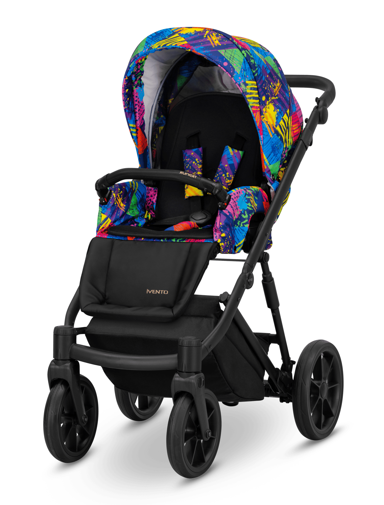 Passeggino Ivento 3in1 Kunert Multicolore – Navicella, Seduta e Seggiolino Auto - universo del bambino