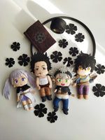 Giostrina musicale lettino dettagli personaggi Black Clover fatti a mano con foglie di trifoglio, decorazione culla