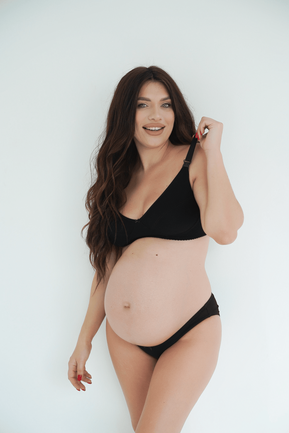 Reggiseno premaman e allattamento Simple&Basic - Bianco/Nero - universo del bambino