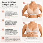 Reggiseno premaman e allattamento Simple&Basic - Bianco/Nero - universo del bambino