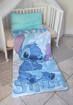 Sacco a Pelo Bambini Personalizzato con Nome – Alieno Blu Stitch - Universo del Bambino