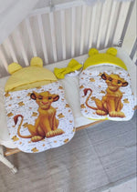 Sacco nanna impermeabile con Simba del Re Leone per neonato, cucito a mano, in pronta consegna
