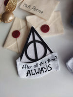 Giostrina musicale neonati Harry Potter fatta a mano con citazione Always e lettere magiche, regalo nascita neonato