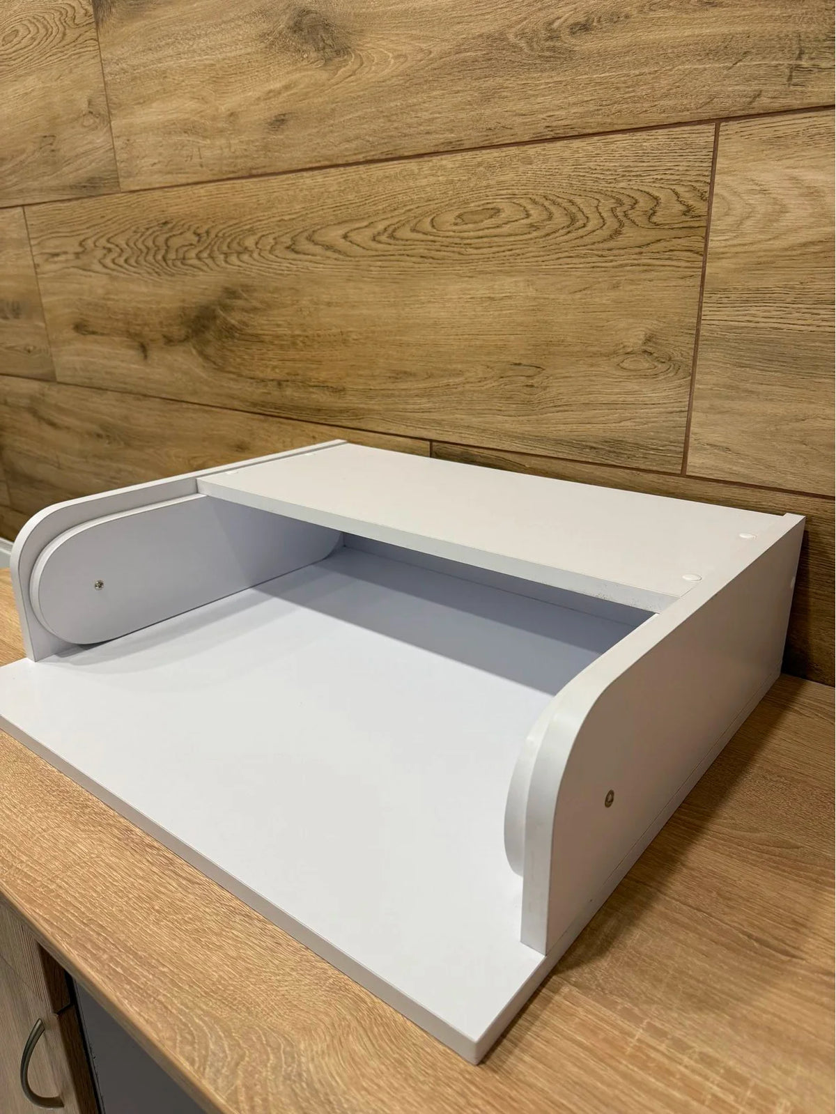 Fasciatoio pieghevole legno bianco salvaspazio neonato fatto a mano, struttura stabile sistema pieghevole 2 misure disponibili