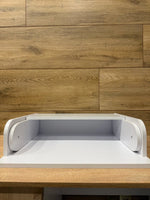 Fasciatoio pieghevole legno bianco salvaspazio neonato fatto a mano, struttura stabile sistema pieghevole 2 misure disponibili