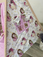 tenda giochi fantasia unicorni principesse con finestra laterale