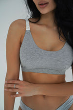 Top premaman e allattamento Simple&Basic - Beige/Grigio/Nero - universo del bambino