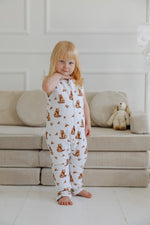 Sacco nanna con piedini in cotone stampa orsetti bianco bambino 1-4 anni