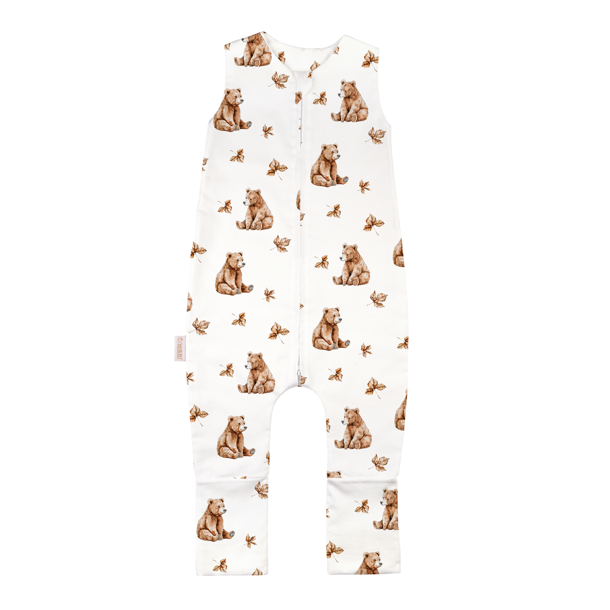 Pigiama tutina sacco nanna con piedini cotone morbido fantasia orsetti bambino 1-4 anni