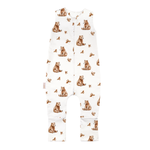 Pigiama tutina sacco nanna con piedini cotone morbido fantasia orsetti bambino 1-4 anni